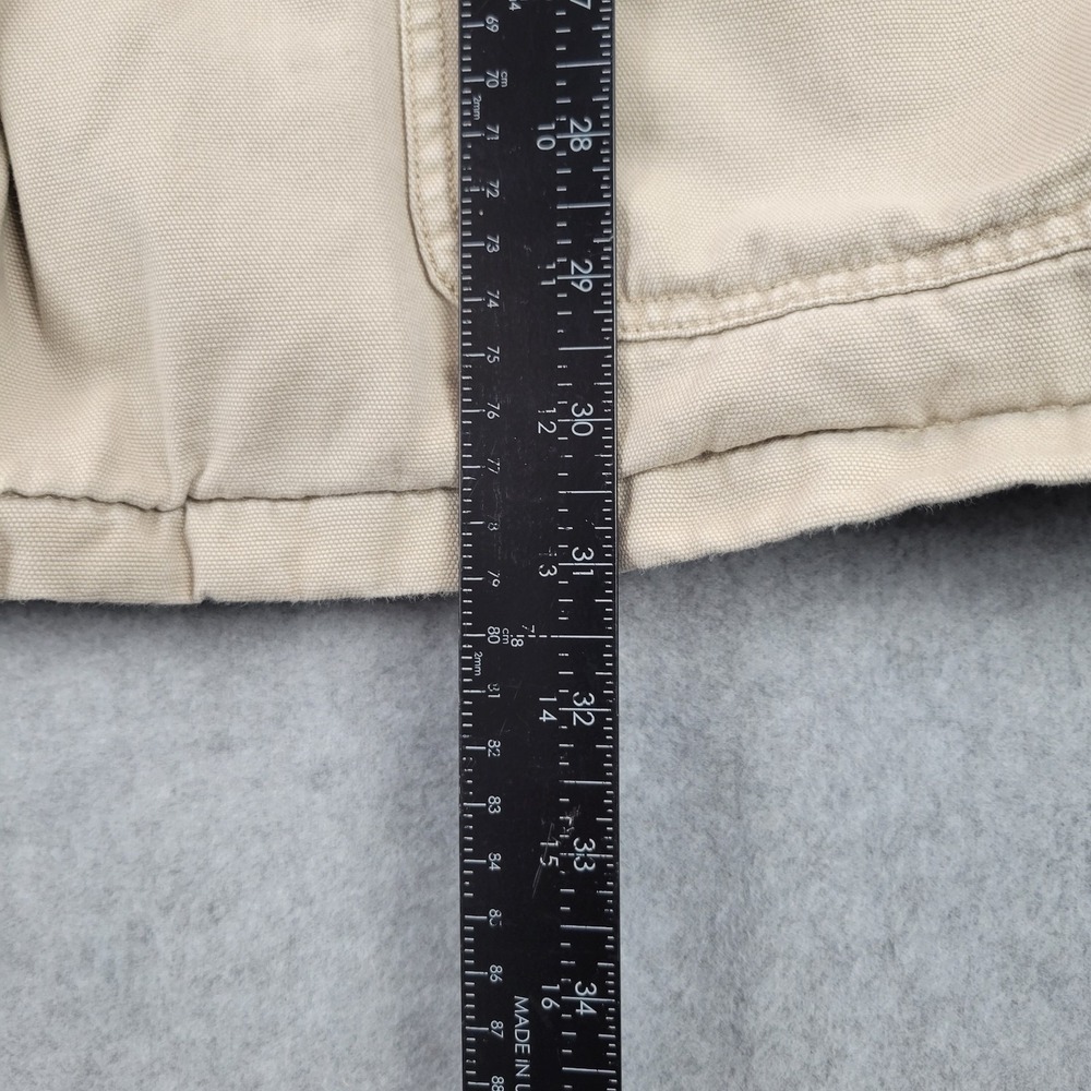 Lands End Canvas Chore Coat Corduroy Collar Button Front Womens‎ XL 18-20 Tan - Picture 8 of 16